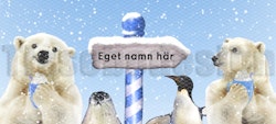 Julmugg Isbjörn Nordpolen Med Eget Namn/Text