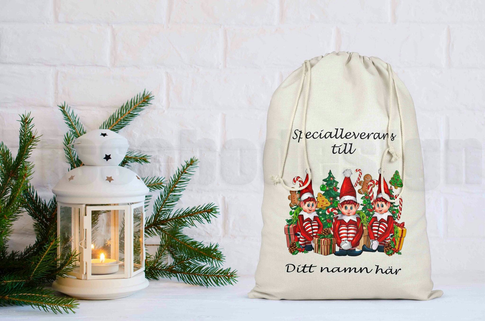 Julsäck Nisse Elf- Elf on a shelf