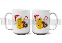 Julmugg Med Tryck - Lussebulle - Keramik 450 ml