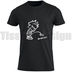 T-shirt Med Tryck Kalle Pissar Anpassningsbar Med Egen Text