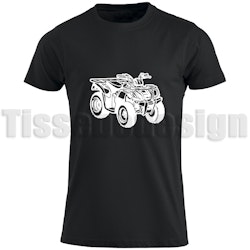 T-shirt Med Tryck Fyrhjuling