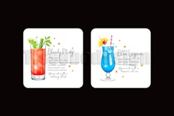 Glasunderlägg Cocktail 4 pack