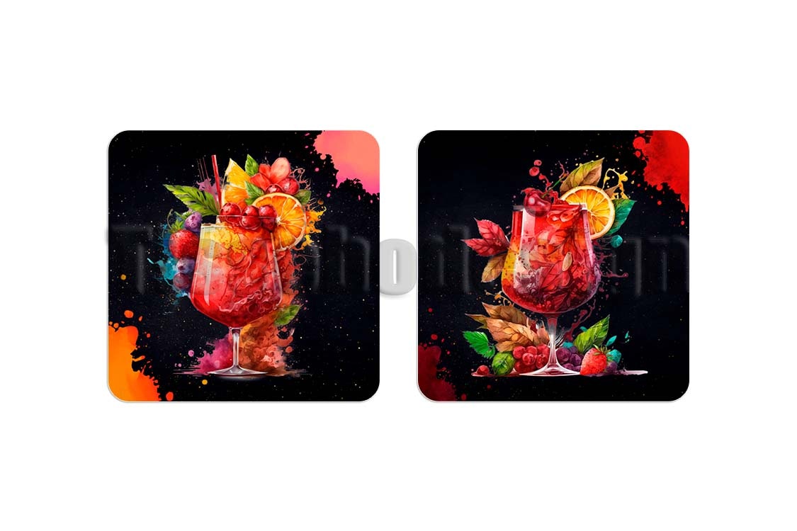 Glasunderlägg Cocktail 2 pack
