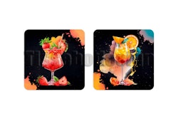 Glasunderlägg Cocktail 2 pack