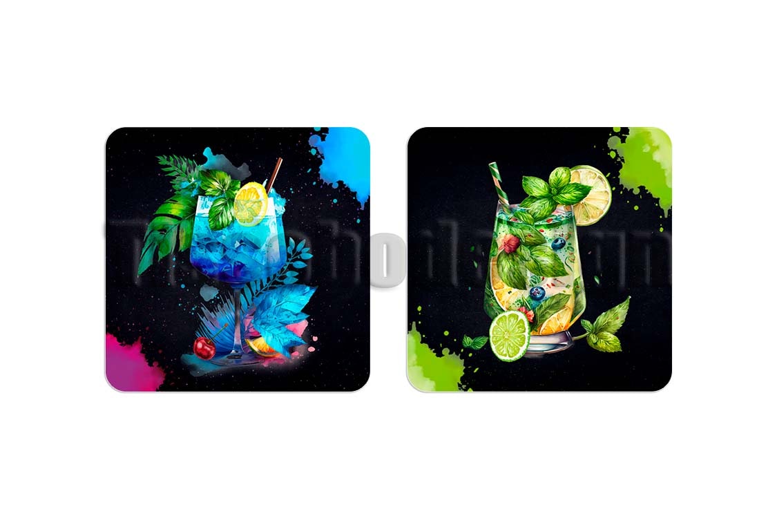 Glasunderlägg Cocktail 2 pack