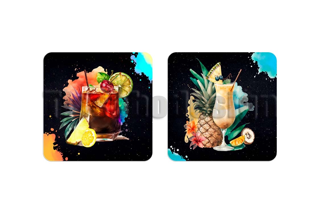 Glasunderlägg Cocktail 2 pack