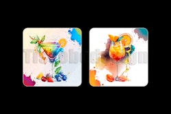 Glasunderlägg Cocktail 2 pack