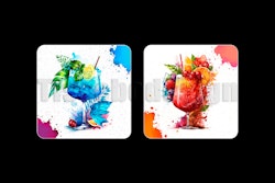 Glasunderlägg Cocktail 2 pack