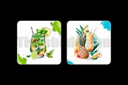 Glasunderlägg Cocktail 2 pack