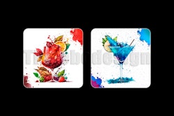 Glasunderlägg Cocktail 2 pack