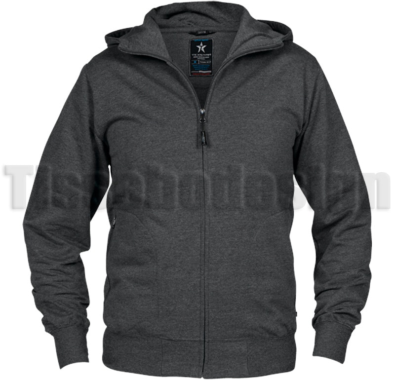 En grå Hooded Cardigan, en kvalitets tröja från Texstar