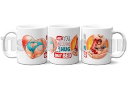 Mugg All You Need Is H Hug And Our Bed