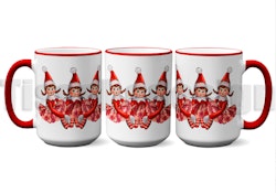 Julmugg Med Tryck - Elf Tjej - Keramik 450 ml