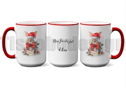 Julmugg Med Tryck - Min Första Jul - Med Eget Namn - 450 ml