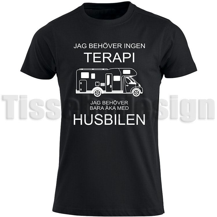 Svart T-shirt med vit text Jag Snarkar Inte - Jag Drömmer Att Jag Är En Traktor - humoristisk design, 100% bomull, unisex, S till 5XL.