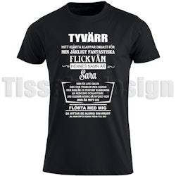 T-shirt Tyvärr Min Flickvän Är Upptagen