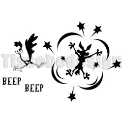 Bildekal Crash Beep Beep