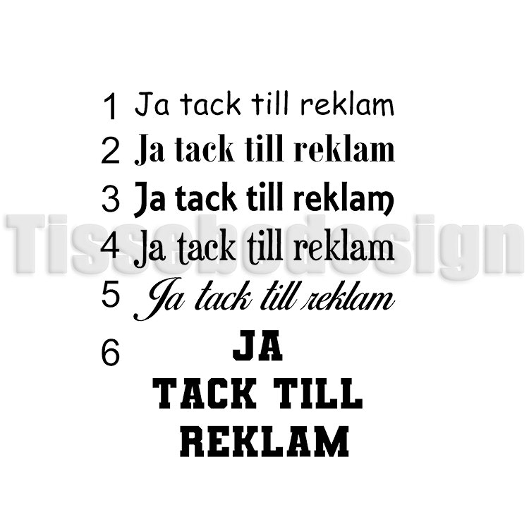 Dekal Ja Tack Till Reklam