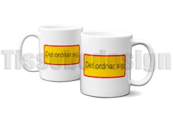 Skyltmugg Det ordnar sig