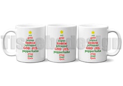 Julmugg Med Tryck Julgran och Julhälsning – Keramik 330 ml