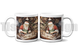Julmugg Med Tryck - Tomteverkstad - Keramik 330 ml