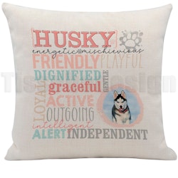 Kuddfodral Husky Med Eget Foto