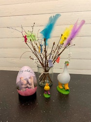 Mumin Påskägg Rosa Moln – 15 cm | Plåt Ägg Med Namn