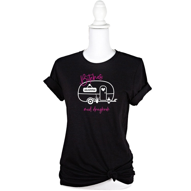 Dam - T-shirt Bitches med dragkrok
