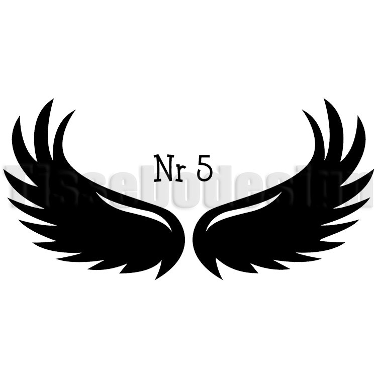 Bildekal Vingar Nr 5