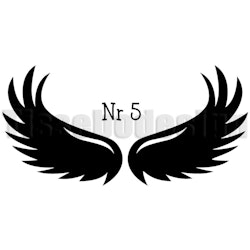 Bildekal Vingar Nr 5