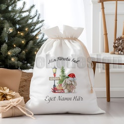 Julsäck - Min Första Jul - Kanin Med Kälke