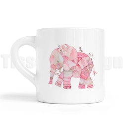 Barnmugg med rosa elefant – en mjuk och lekfull favorit för små händer!