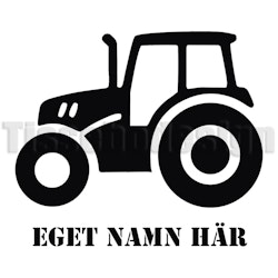 Dekal Traktor Anpassningsbar Med Eget Namn