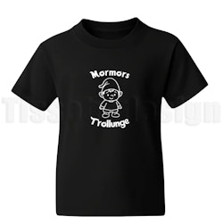 Barn T-shirt Trollunge – välj mellan Mormors eller Farmors lilla buspojke!