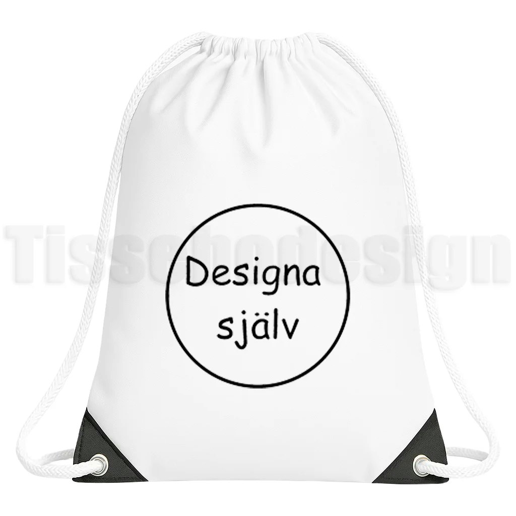 • Gympapåse för egen design – exempelbild med designmarkering