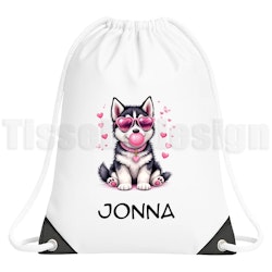 Gympapåse husky – charmig hundkompis med personlig stil