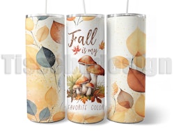20 oz Tumbler - Termomugg Med Tryck - Fall Motiv Fall Is My Favorite Color