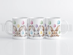 Mugg Med Kaniner & Ägg - 330 ml