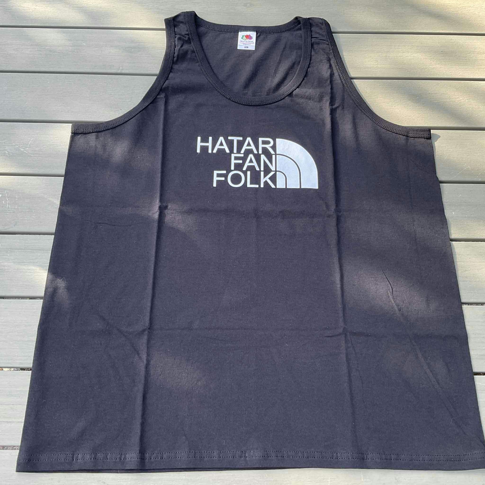Linne med texten hatar fan folk i grafisk båge – limited edition-tryck med attityd