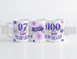 Mugg 97% sure you don’t like me – 100% sure I don’t give a f*ck – gör vardagen lite mer personlig!