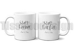 Mugg Stolt Farmor & Mugg Stolt Farfar – 330 ml