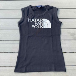 Linne hatar fan folk – svart ärmlös med attityd - Grizzly