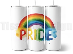 20 oz Tumbler - Termomugg Med Tryck - Pride Regnbågsmotiv