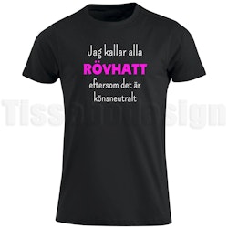 T-shirt rövhatt/rövhattar – könsneutral humor med edge