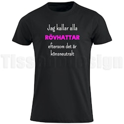 T-shirt rövhatt/rövhattar – könsneutral humor med edge