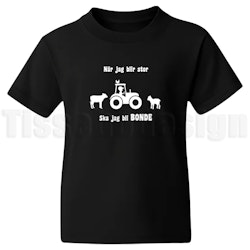 Barn T-shirt När Jag Blir Stor Ska Jag Bli BONDE