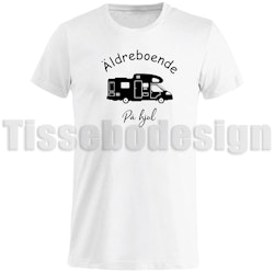 T-shirt Med Tryck Äldreboende På Hjul Version 1