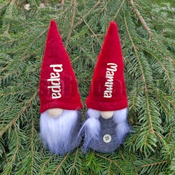 Liten Tomte - Med Valfritt Namn – Skapa En Magisk Julstämning - ca 17 cm