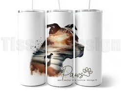 20 oz Tumbler - Termomugg Med tryck – American Staffy Motiv