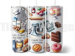 Tumbler Baking Life – 20 oz (ca 600 ml)